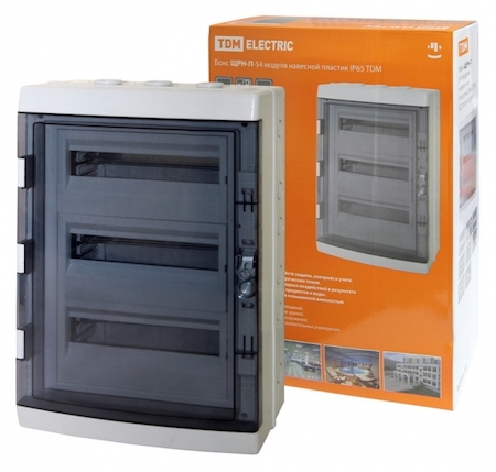 TDM ELECTRIC SQ0908-0008 Бокс ЩРН-П-54 модуля навесной пластик IP65 TDM
